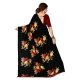 Generic Women's Faux Georgette Printed Saree With Unstitched Blouse 5.5Mtr (Black) Generic Women's Faux Georgette Printed Saree With Unstitched Blouse 5.5Mtr (Black)