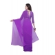 Generic Women's Dyed Solid Saree With Unstitched Blouse 5.5Mtr (Purple) Generic Women's Dyed Solid Saree With Unstitched Blouse 5.5Mtr (Purple)