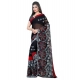 Generic Women's Georgette Printed Saree With Unstitched Blouse 5.5Mtr (Black) Generic Women's Georgette Printed Saree With Unstitched Blouse 5.5Mtr (Black)