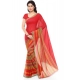Generic Women's Faux Georgette Printed Saree With Unstitched Blouse 5.5Mtr (Red) Generic Women's Faux Georgette Printed Saree With Unstitched Blouse 5.5Mtr (Red)