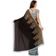 Generic Women's Faux Georgette Printed Saree With Unstitched Blouse 5.5Mtr (Brown) Generic Women's Faux Georgette Printed Saree With Unstitched Blouse 5.5Mtr (Brown)