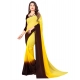 Generic Women's Georgette Solid Saree With Unstitched Blouse 5.5Mtr (Yellow) Generic Women's Georgette Solid Saree With Unstitched Blouse 5.5Mtr (Yellow)