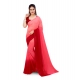 Generic Women's Georgette Solid Saree With Unstitched Blouse 5.5Mtr (Pink) Generic Women's Georgette Solid Saree With Unstitched Blouse 5.5Mtr (Pink)