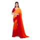 Generic Women's Georgette Solid Saree With Unstitched Blouse 5.5Mtr (Orange) Generic Women's Georgette Solid Saree With Unstitched Blouse 5.5Mtr (Orange)