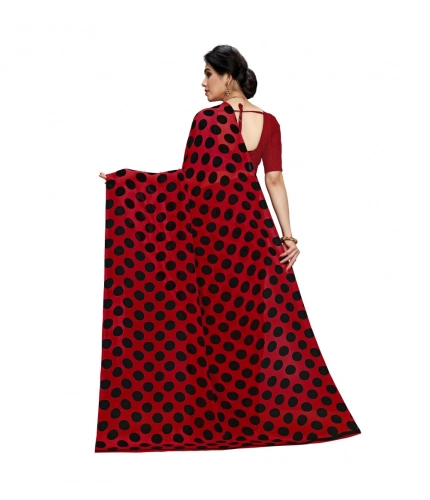 Generic Women's Georgette Printed Saree With Unstitched Blouse 5.5Mtr (R.Black) Generic Women's Georgette Printed Saree With Unstitched Blouse 5.5Mtr (R.Black)
