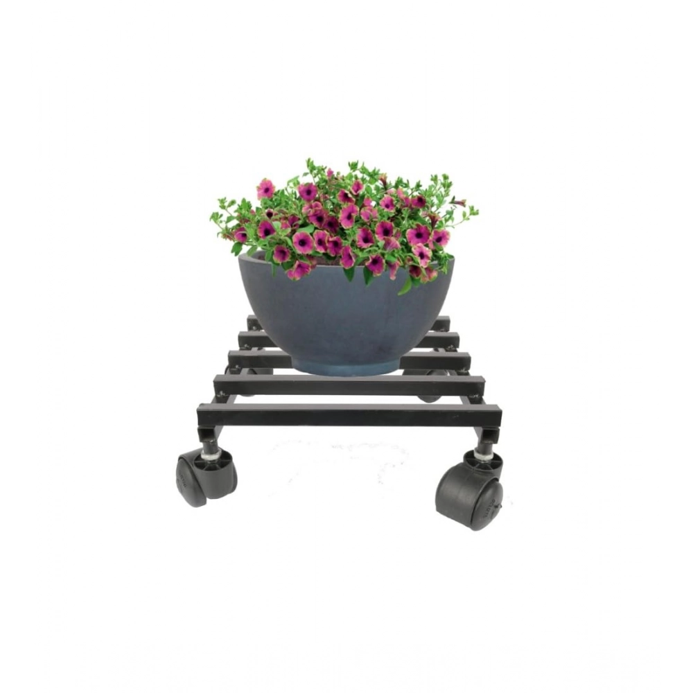 Generic Iron Wheel Pot Stand For Planters Square Shape Stand Generic Iron Wheel Pot Stand For Planters Square Shape Stand