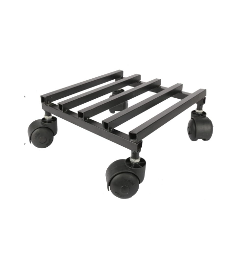 Generic Iron Wheel Pot Stand For Planters Square Shape Stand 