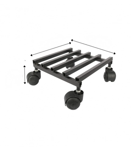 Generic Iron Wheel Pot Stand For Planters Square Shape Stand Generic Iron Wheel Pot Stand For Planters Square Shape Stand