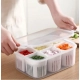 Generic Plastic Food Storage Box With Lid And 6 Compartments Generic Plastic Food Storage Box With Lid And 6 Compartments