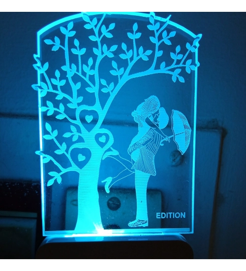 Generic Romantic Couple AC Adapter Night Lamp