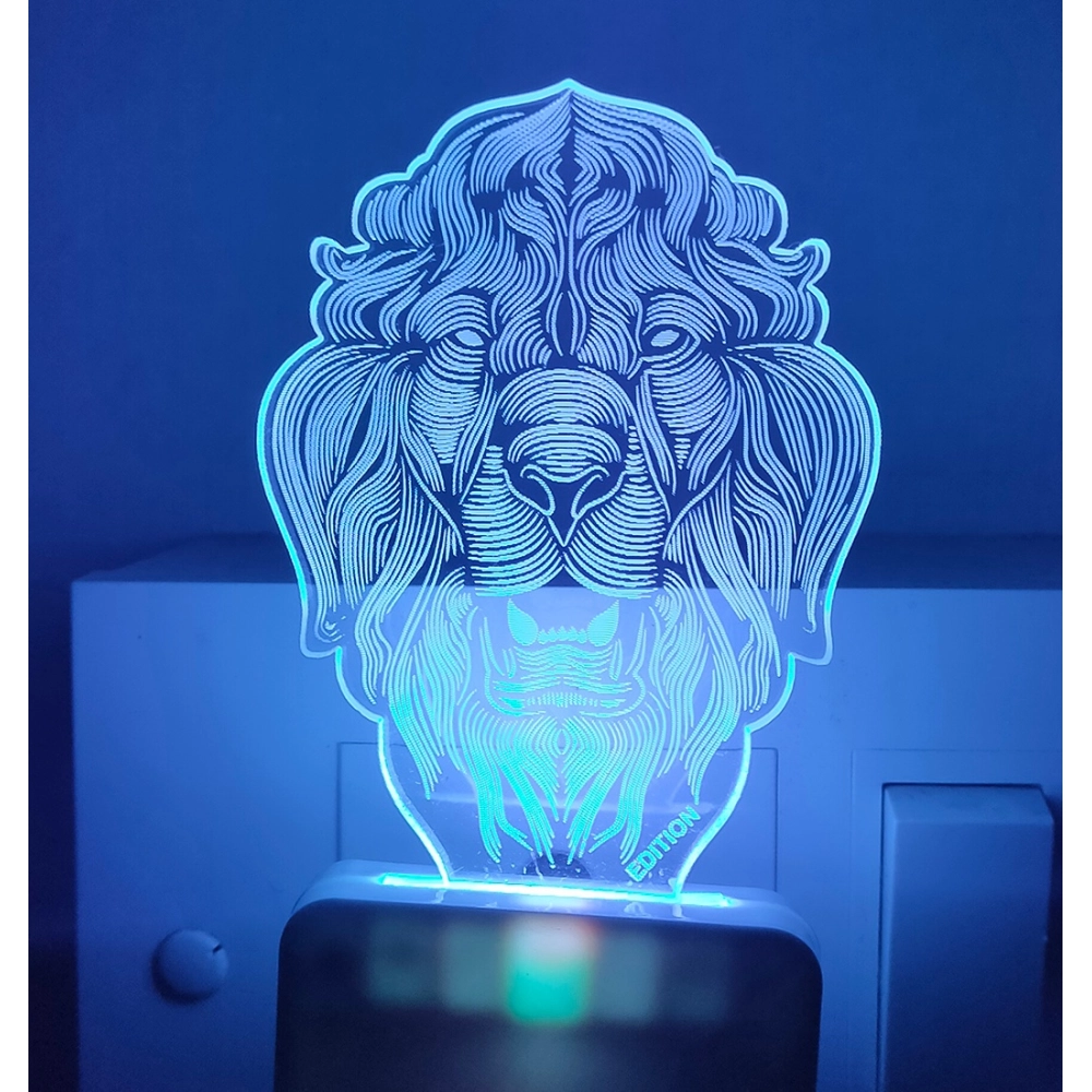 Generic Big Lion AC Adapter Night Lamp Generic Big Lion AC Adapter Night Lamp