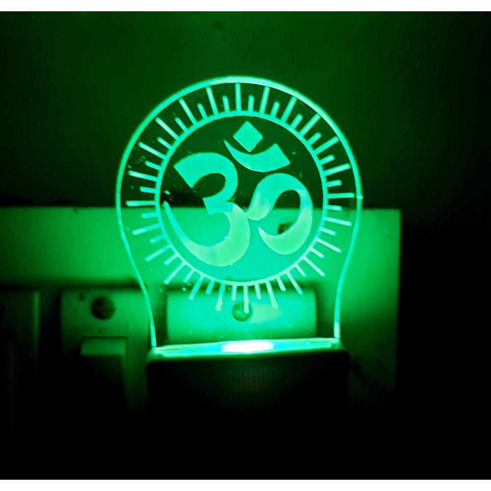 Generic Om Mantra AC Adapter Night Lamp Generic Om Mantra AC Adapter Night Lamp