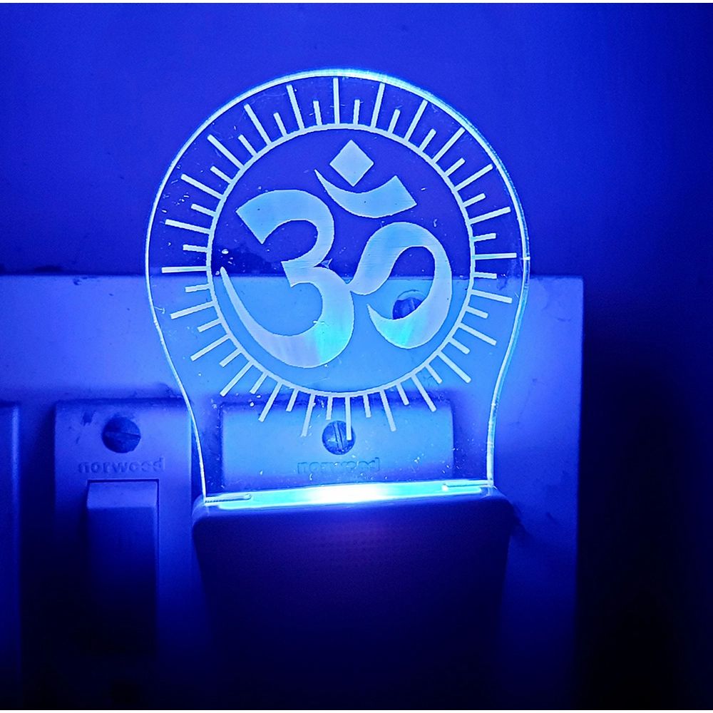 Generic Om Mantra AC Adapter Night Lamp Generic Om Mantra AC Adapter Night Lamp