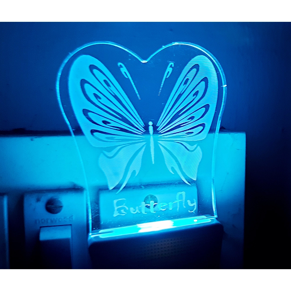 Generic Classic Butterfly AC Adapter Night Lamp Generic Classic Butterfly AC Adapter Night Lamp