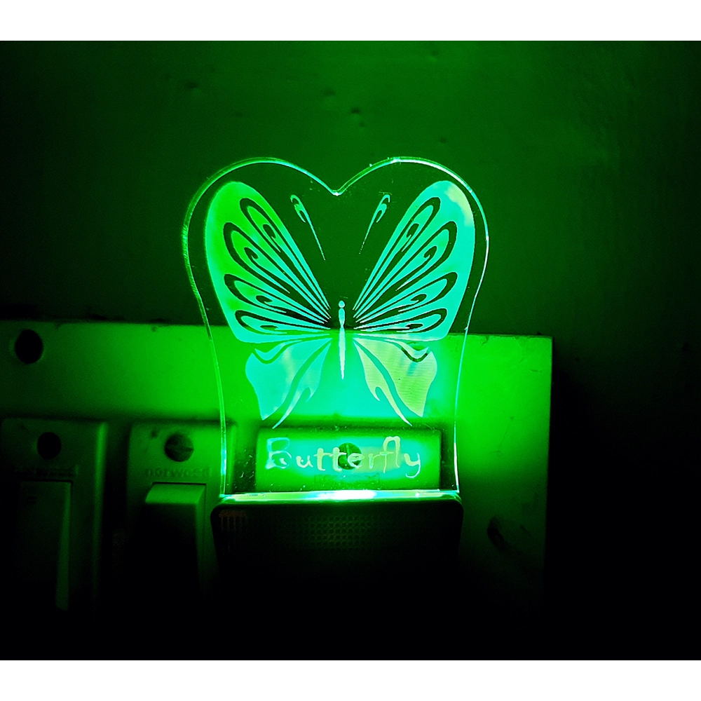 Generic Classic Butterfly AC Adapter Night Lamp Generic Classic Butterfly AC Adapter Night Lamp
