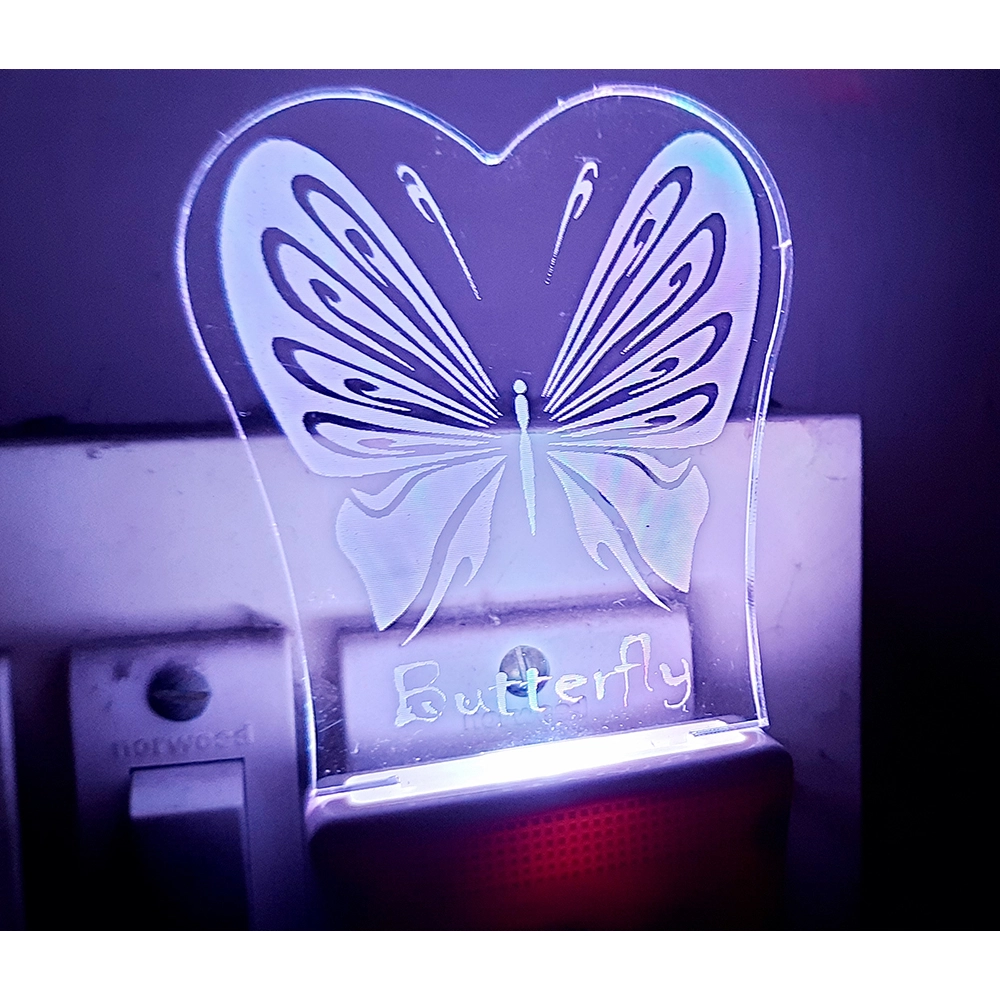 Generic Classic Butterfly AC Adapter Night Lamp Generic Classic Butterfly AC Adapter Night Lamp