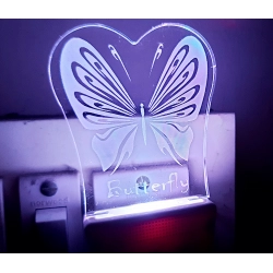 Generic Classic Butterfly AC Adapter Night Lamp