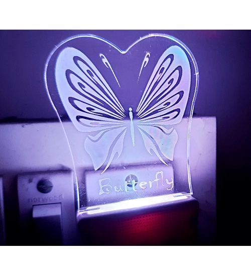 Generic Classic Butterfly AC Adapter Night Lamp