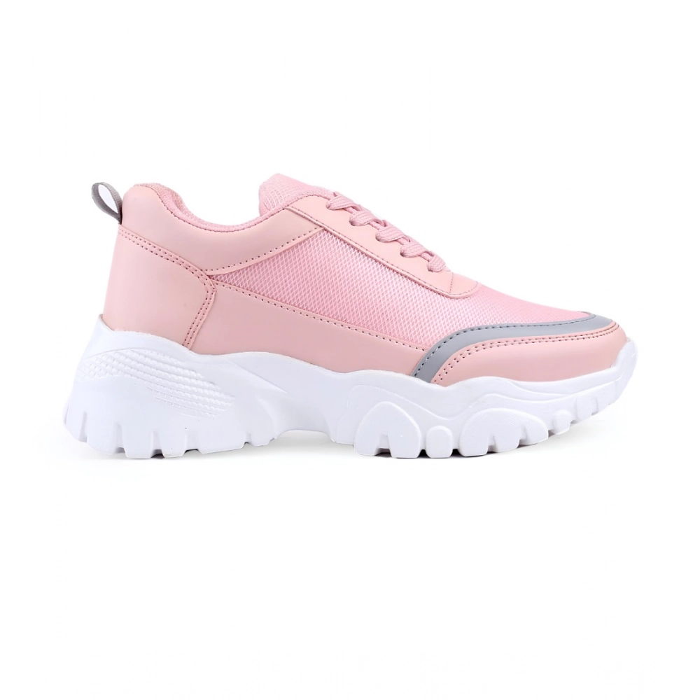 Generic Women's Casual Mesh Printed Lace-Ups Shoes (Pink) Generic Women's Casual Mesh Printed Lace-Ups Shoes (Pink)