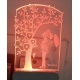 Generic Romantic Couple AC Adapter Night Lamp Generic Romantic Couple AC Adapter Night Lamp