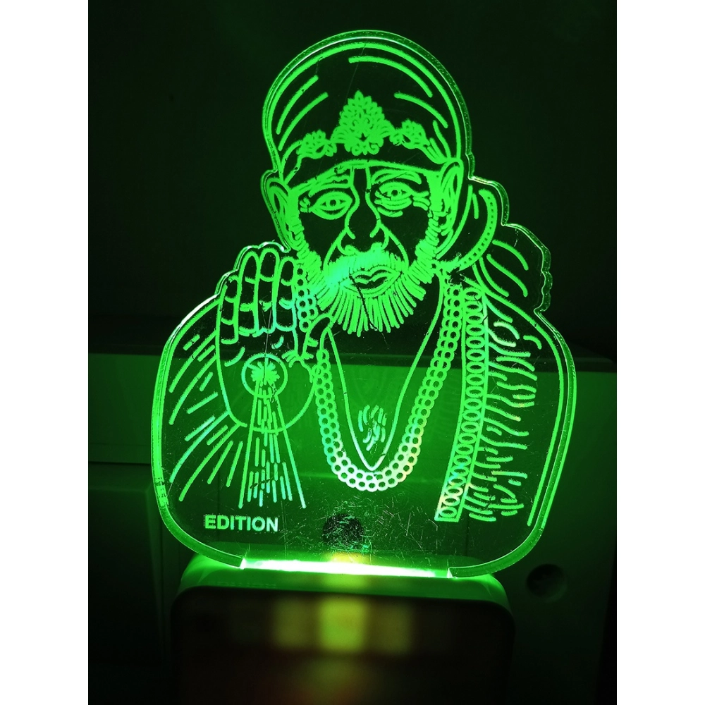 Generic Shridi Sai Baba AC Adapter Night Lamp Generic Shridi Sai Baba AC Adapter Night Lamp