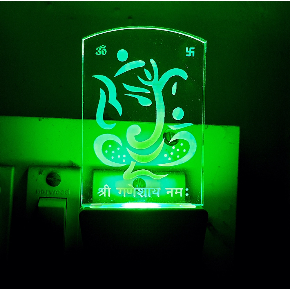 Generic Designer Ganesha AC Adapter Night Lamp Generic Designer Ganesha AC Adapter Night Lamp