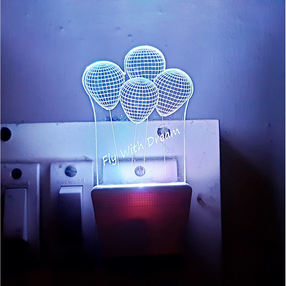 Generic Fly With Dream Balloons AC Adapter Night Lamp Generic Fly With Dream Balloons AC Adapter Night Lamp