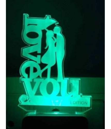 Generic Love you Couple AC Adapter Night Lamp