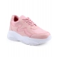 Generic Women's Casual Mesh Printed Lace-Ups Shoes (Pink)