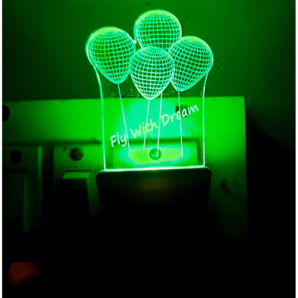 Generic Fly With Dream Balloons AC Adapter Night Lamp Generic Fly With Dream Balloons AC Adapter Night Lamp