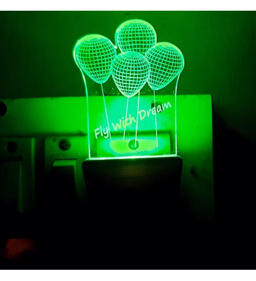 Generic Fly With Dream Balloons AC Adapter Night Lamp
