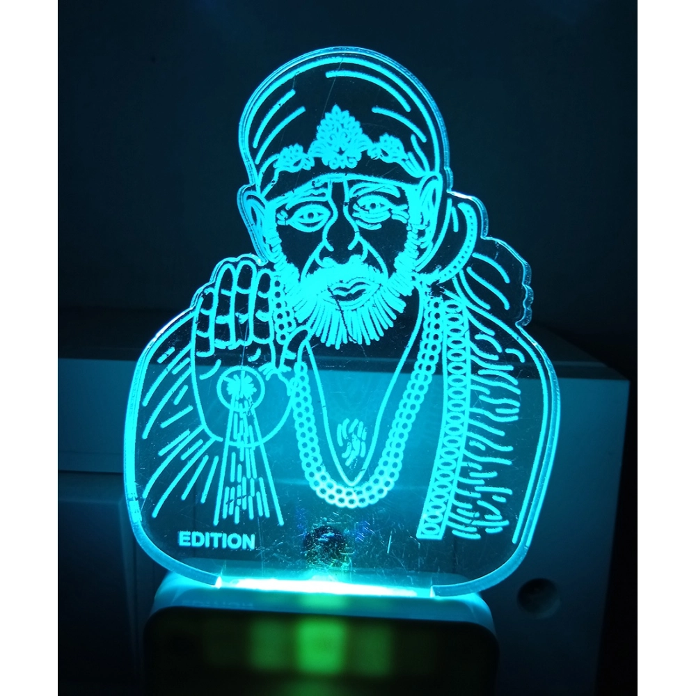 Generic Shridi Sai Baba AC Adapter Night Lamp Generic Shridi Sai Baba AC Adapter Night Lamp