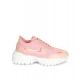 Generic Women's Casual Mesh Printed Lace-Ups Shoes (Pink)