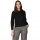 Generic Women's Denim Solid Long Sleeve Jacket (Black) Generic Women's Denim Solid Long Sleeve Jacket (Black)