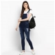 Generic Women's Denim Solid Dungaree Pant (Blue) Generic Women's Denim Solid Dungaree Pant (Blue)