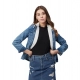 Generic Women's Denim Washed Long Sleeve Jacket (Blue) Generic Women's Denim Washed Long Sleeve Jacket (Blue)