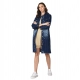 Generic Women's Denim Washed Long Sleeve Jacket (Blue) Generic Women's Denim Washed Long Sleeve Jacket (Blue)
