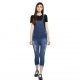 Generic Women's Denim Solid Dungaree Pant (Blue) Generic Women's Denim Solid Dungaree Pant (Blue)