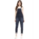 Generic Women's Denim Solid Dungaree Pant (Blue) Generic Women's Denim Solid Dungaree Pant (Blue)