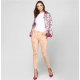 Generic Women's Satin Floral 3/4th Sleeve Jacket (Multicolor) Generic Women's Satin Floral 3/4th Sleeve Jacket (Multicolor)
