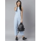 Generic Women's Denim Self Design Sleeveless Jumpsuit (Blue) Generic Women's Denim Self Design Sleeveless Jumpsuit (Blue)
