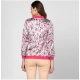 Generic Women's Satin Floral 3/4th Sleeve Jacket (Multicolor) Generic Women's Satin Floral 3/4th Sleeve Jacket (Multicolor)