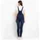 Generic Women's Denim Solid Dungaree Pant (Blue) Generic Women's Denim Solid Dungaree Pant (Blue)