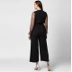 Generic Women's Polyester Embellished Long Sleeve Jumpsuit (Black) Generic Women's Polyester Embellished Long Sleeve Jumpsuit (Black)