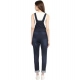 Generic Women's Denim Solid Dungaree Pant (Blue) Generic Women's Denim Solid Dungaree Pant (Blue)