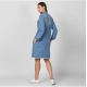 Generic Women's Denim Washed Long Sleeve Jacket (Blue) Generic Women's Denim Washed Long Sleeve Jacket (Blue)