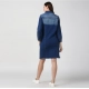Generic Women's Denim Washed Long Sleeve Jacket (Navy Blue) Generic Women's Denim Washed Long Sleeve Jacket (Navy Blue)