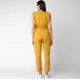 Generic Women's Cotton Linen Solid Sleeveless Jumpsuit (Yellow) Generic Women's Cotton Linen Solid Sleeveless Jumpsuit (Yellow)