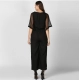 Generic Women's Polyester Solid Half Sleeve Jumpsuit (Black) Generic Women's Polyester Solid Half Sleeve Jumpsuit (Black)