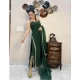 Generic Women's Georgette Embroidery Sleeveless Round Neck Kurti, Palazzo And Dupatta Set (Green) Generic Women's Georgette Embroidery Sleeveless Round Neck Kurti, Palazzo And Dupatta Set (Green)